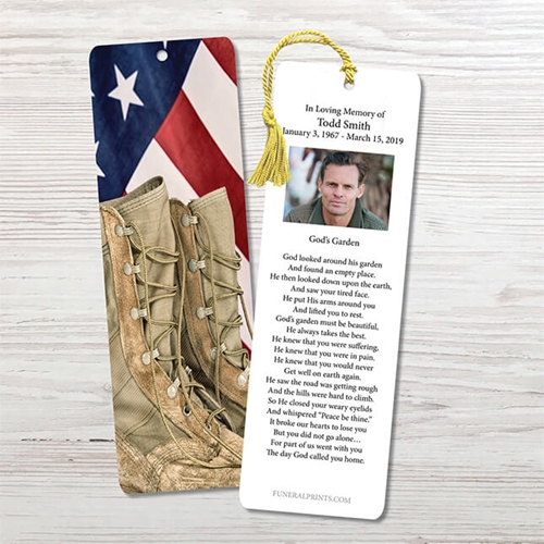 Picture of Flag & Boots Bookmark