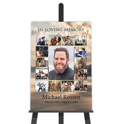 Show details for Sunrise Collage Funeral Poster
