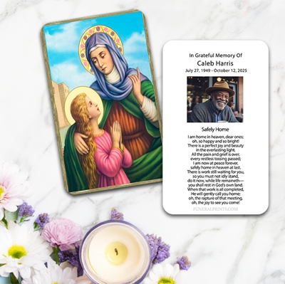 Show details for St. Anne Spanish Prayer Card