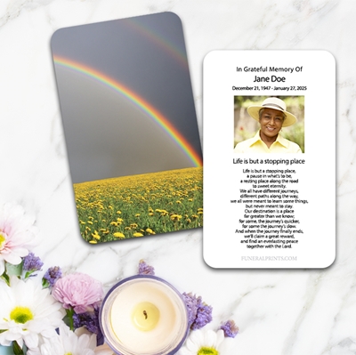 Show details for Rainbow Spanish Prayer Card