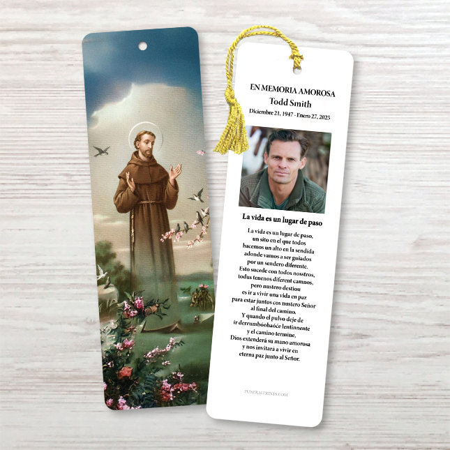 Show details for St. Francis 3 Spanish Bookmark