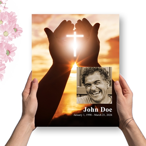 Show details for Cross in Hand Premium Program(8.5x11) (Design For Me)