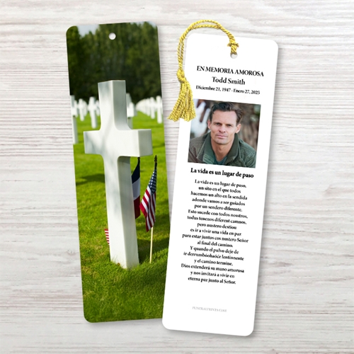 Show details for Cross Military Cemetary Spanish Bookmark