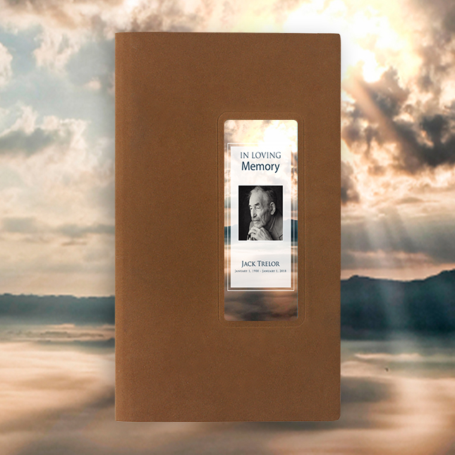 Show details for Sunrise Guest Book - Brown