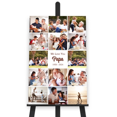 Show details for 14 Photo Collage Vertical Poster