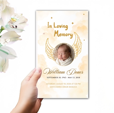 Show details for Angel Wings Trifold Program