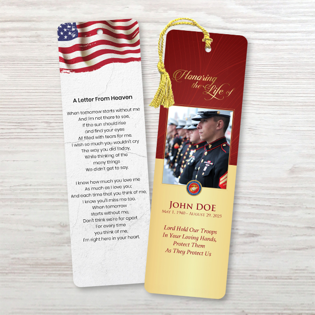 Show details for US Marines Bookmark