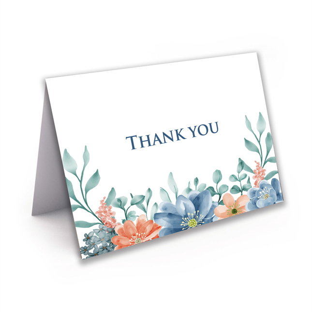 Show details for Multi Floral Religious Thank You Card 