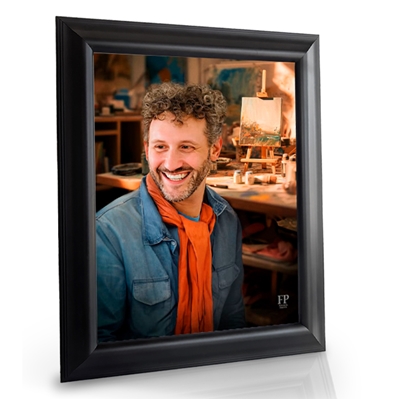 Show details for Framed Memorial Portrait - Artist Haven Lifescape Background