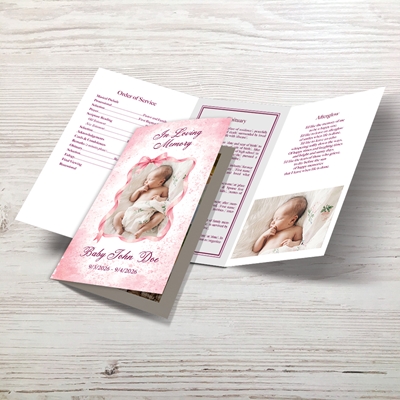 Show details for Baby Girl Trifold Program