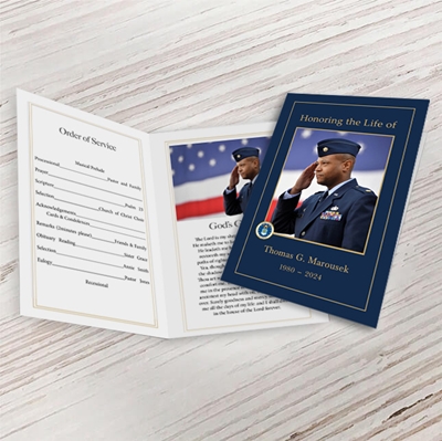 Show details for US Air Force Funeral Program