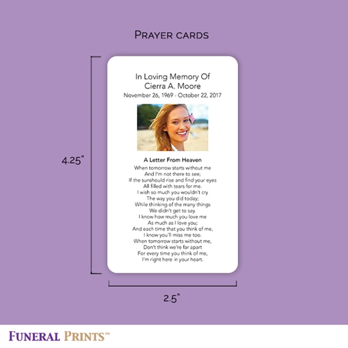 Show details for Rising Cross Memorial Card