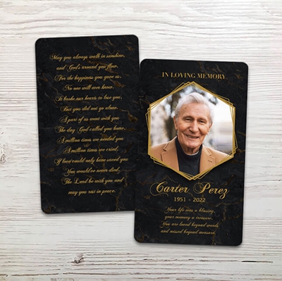 Show details for Black Marble Memorial Package