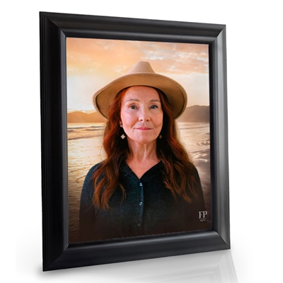 Show details for Framed Memorial Portrait - Golden Hour Lifescapes Background