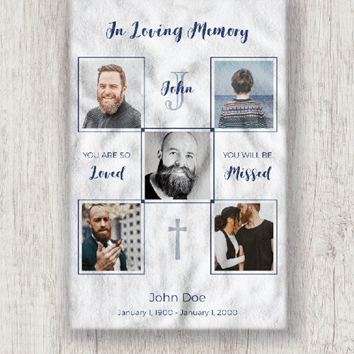 Show details for Memorial Collage Blanket