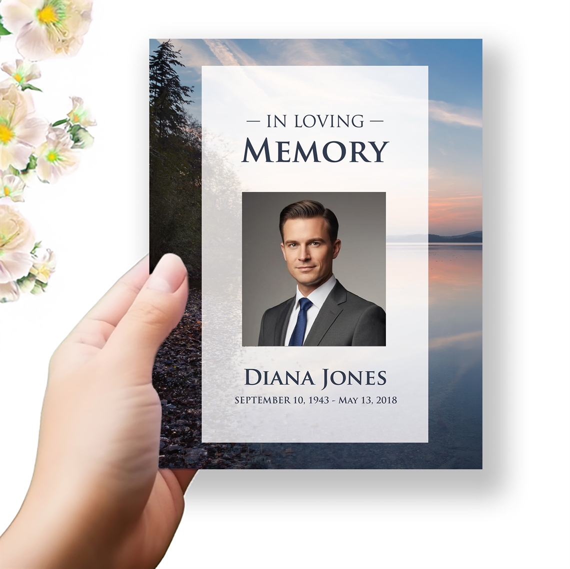 Show details for Lake Sunrise Funeral Program