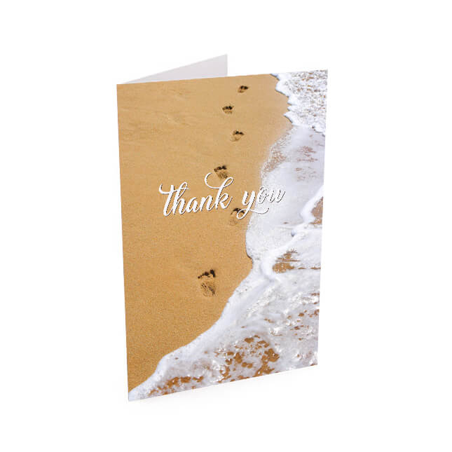 Show details for Foot Prints Thank You Card