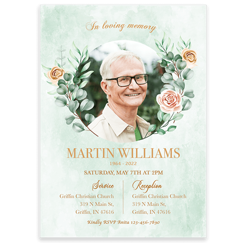 Show details for Multi Floral Invitation