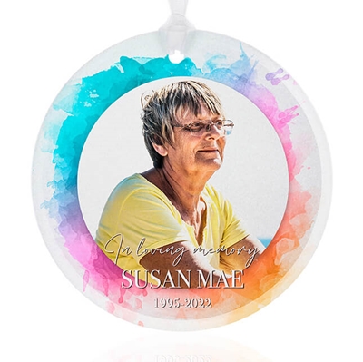 Show details for Vibrant Circle Ornament