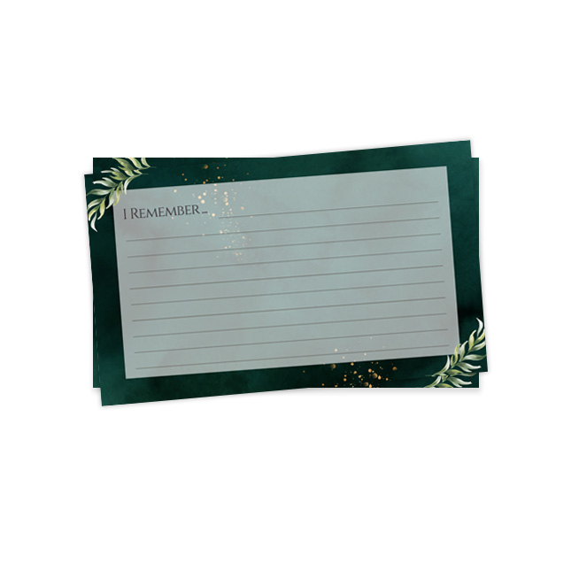 Show details for Green Stardust Remember Card