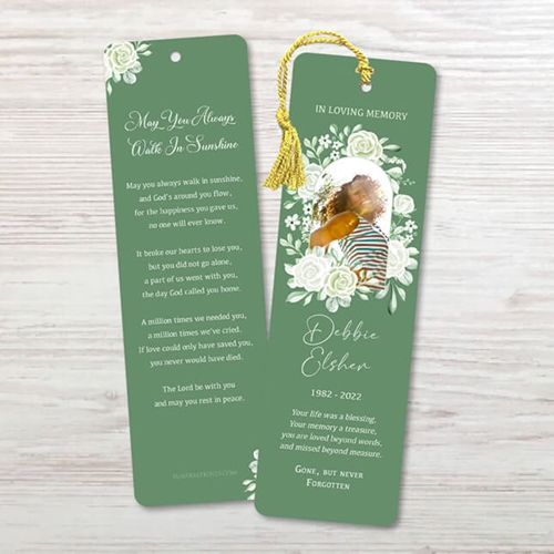 Picture of Sage Floral Bookmark