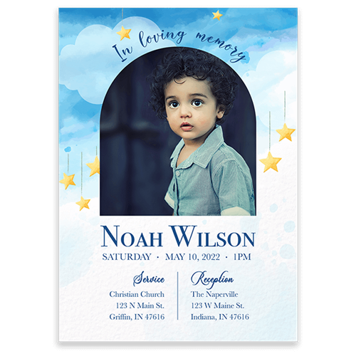 Picture of Sky Star Watercolor Invitation