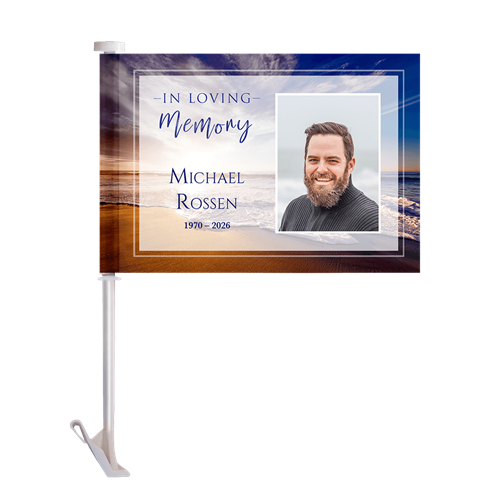 Show details for Oceanfront Car Flag