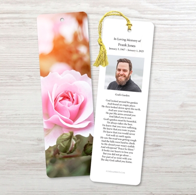 Show details for Pink Rose Bookmark