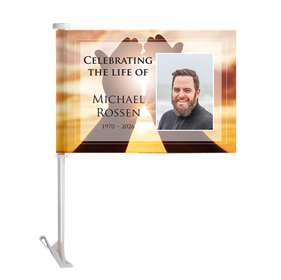 Show details for Cross in Hand Car Flag