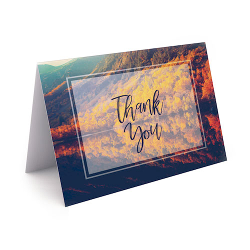 Picture of Lake Reflection Thank You Card