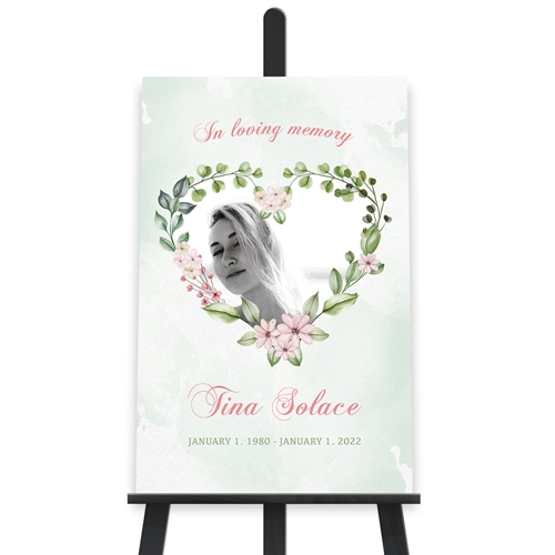 Picture of Heart Floral Poster