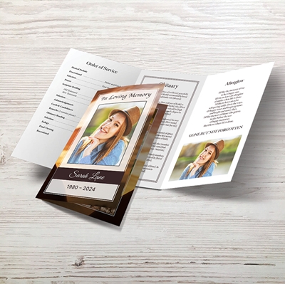 Show details for Cross in Hands Trifold Program