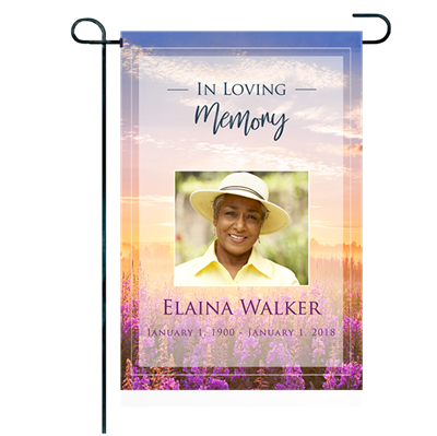 Show details for Purple Fields Garden Flag