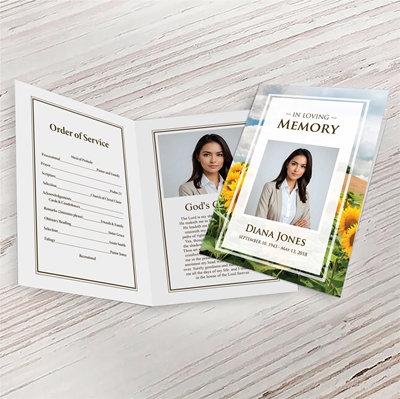 Show details for Sunflower Field Premium Program (8.5x11)