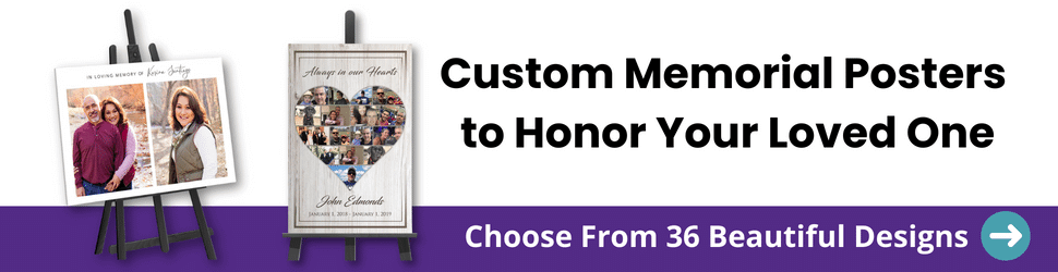 Custom Memorial Posters to Honor Your Loved One