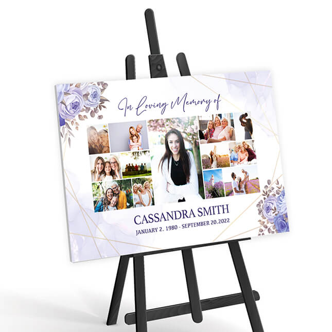 Show details for In Loving Memory Photo Collage Poster