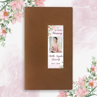 Show details for Pink Gold Floral Memorial Package