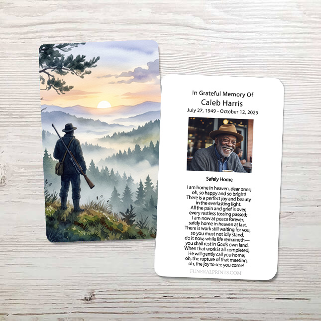Show details for Mountain Hunter Memorial Card