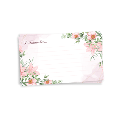 Show details for Pink Gold Floral Memorial Package