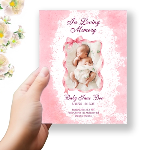 Show details for Baby Girl Funeral Program