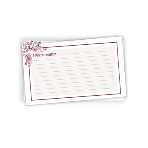 Show details for Pink Floral Remember Card