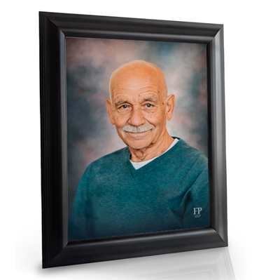 Show details for Framed Memorial Portrait - Stone Studio Background