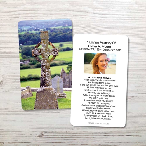 Picture of Celtic Cross 2 Memorial Card