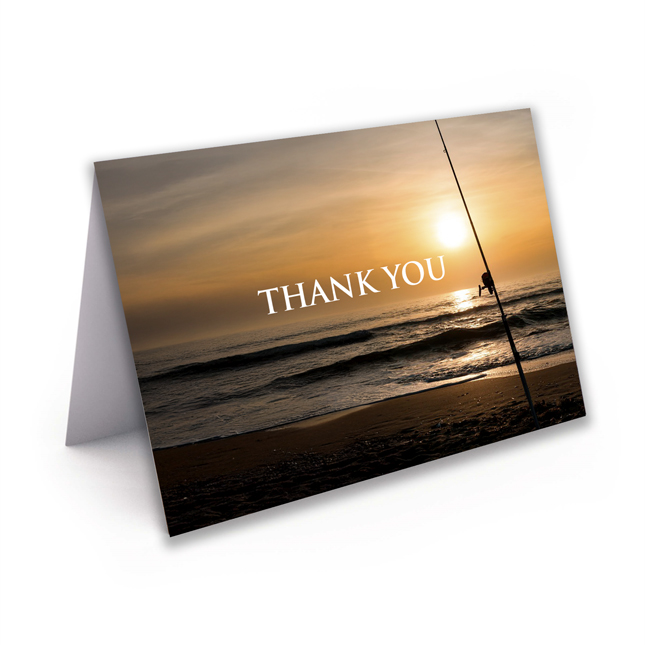 Show details for Fishing Pole Thank You Card 