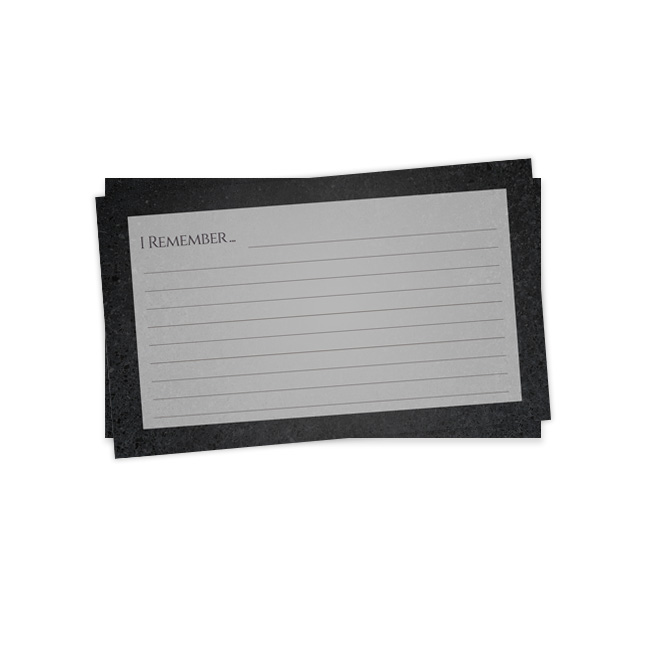 Show details for Gray Marble Remember Card