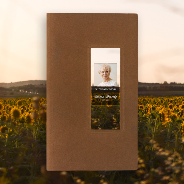 Show details for Sunflower Guest Book - Brown