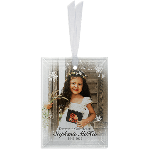 Picture of Snowflakes Rectangle Ornament