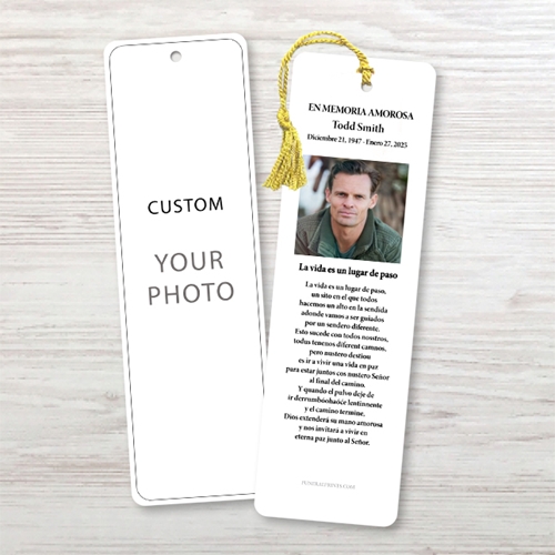Show details for Custom Spanish Bookmark