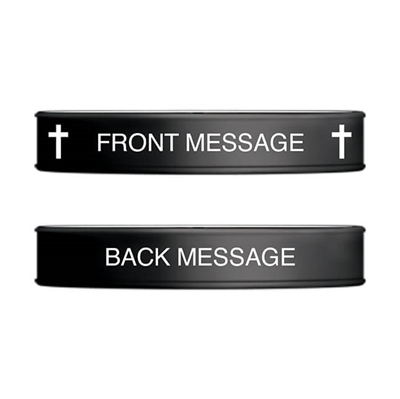 Show details for Black and White Classic Wristband