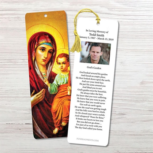 Show details for Virgin Mary with Jesus Bookmark